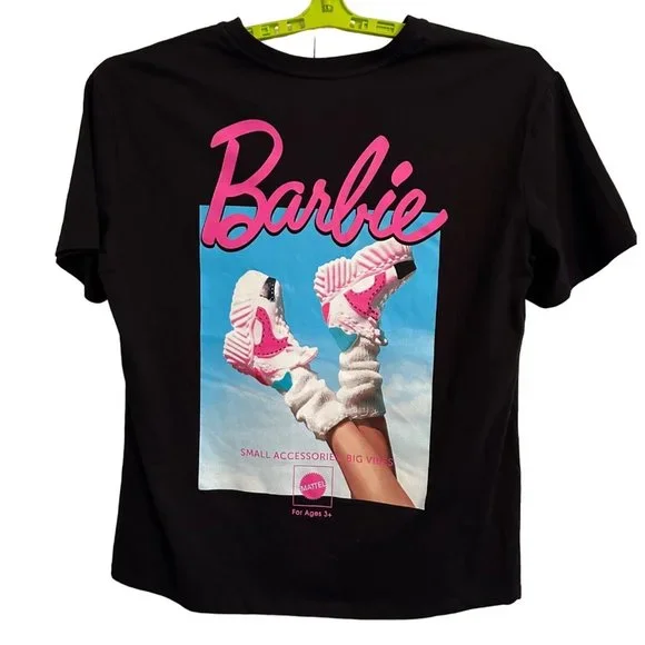 Barbie Mattel Women's XXL Black Graphic Short Sleeve Tee T-shirt Barbie - Picture 3 of 10